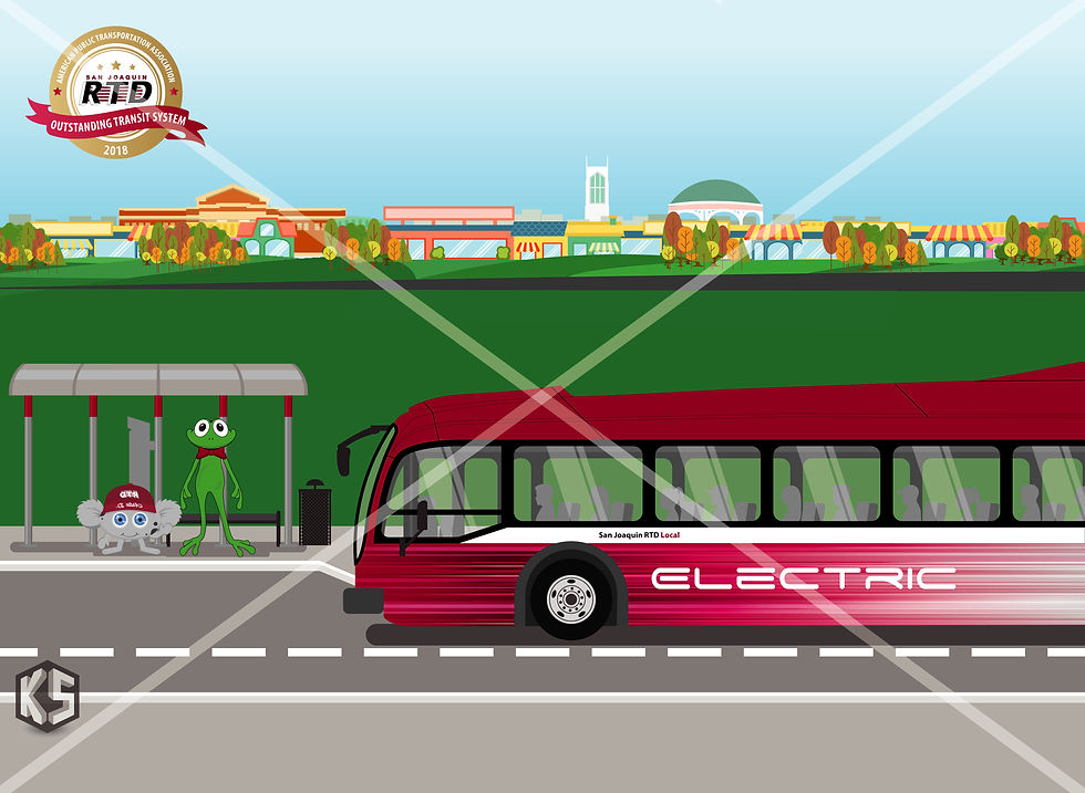 Electric Bus Window Decal for RTD