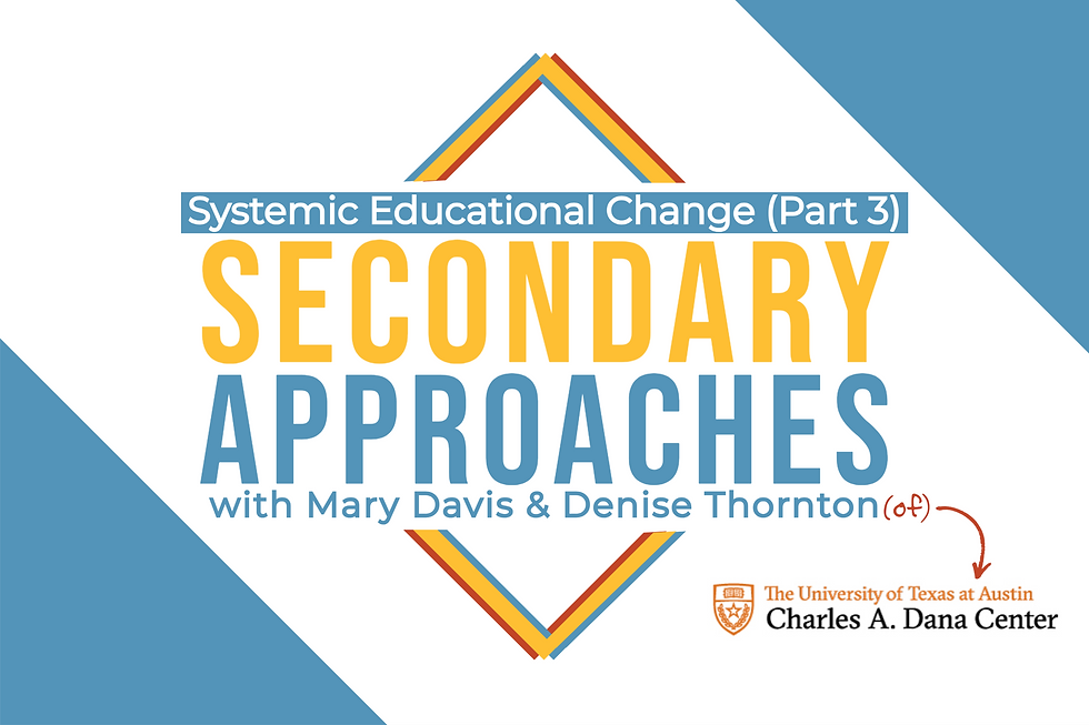 S2 Ep13: Secondary Approaches with Mary Davis and Denise Thornton