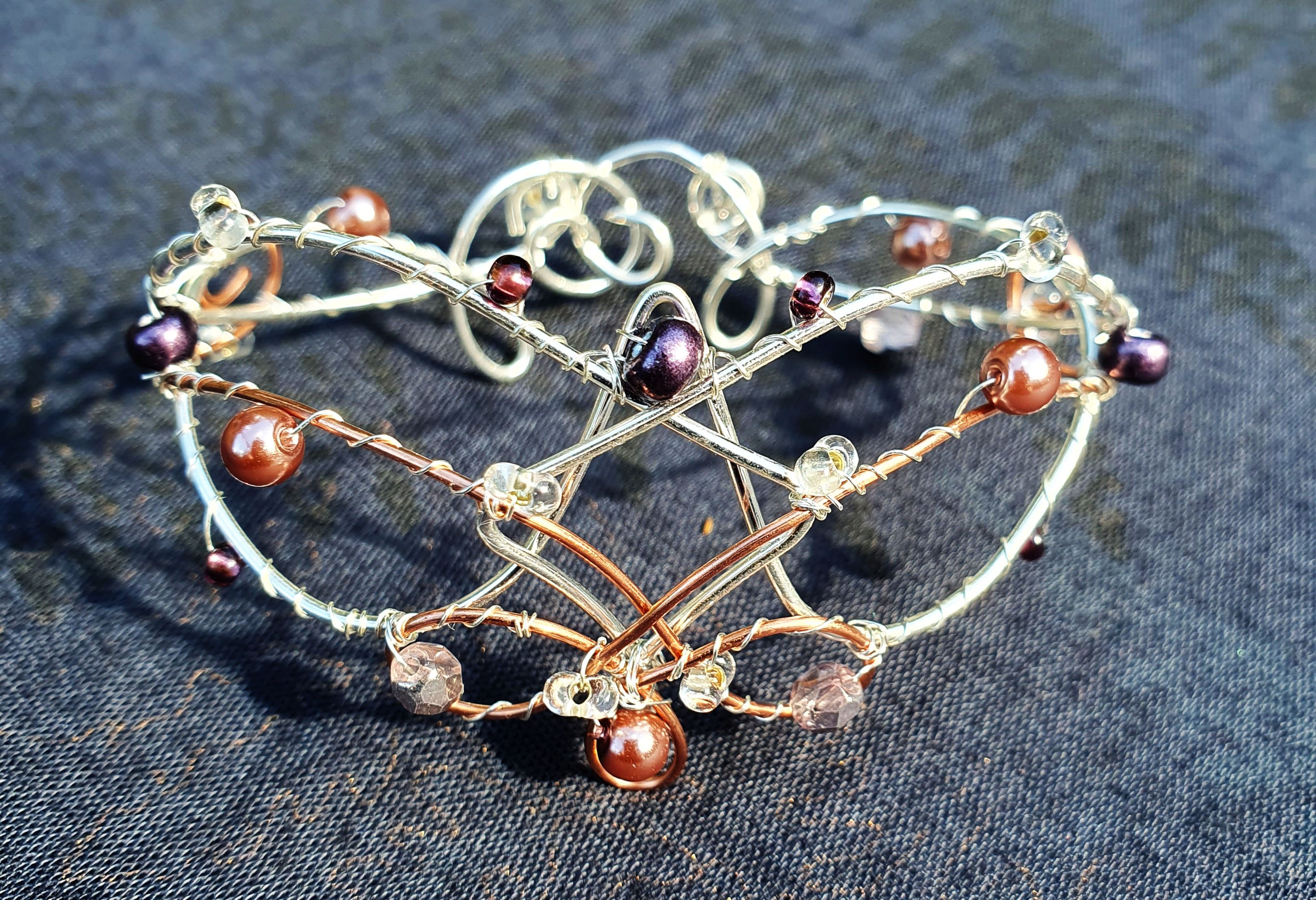 Armreif Silber & Kupfer