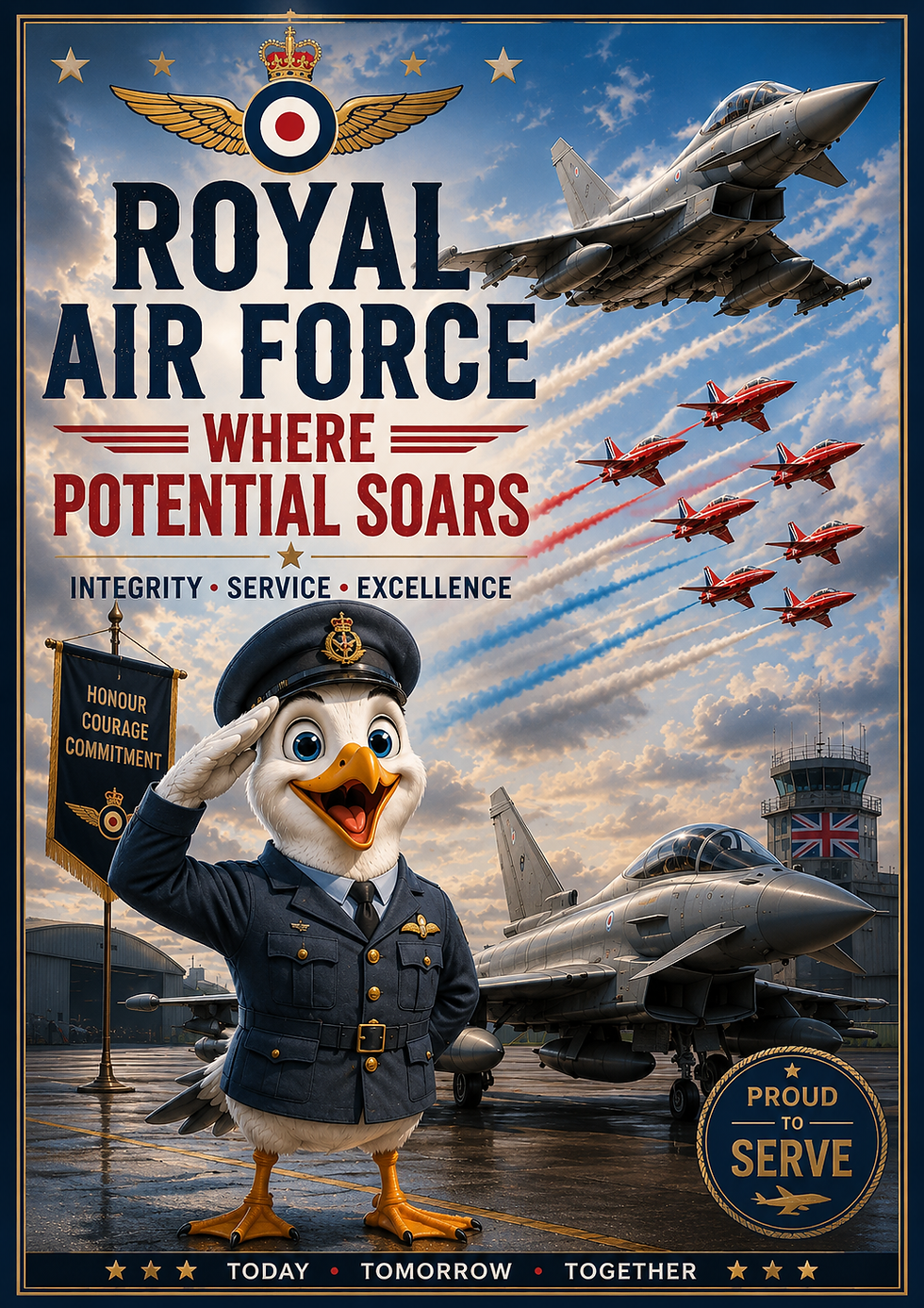 Royal Air Force - where potential soars - Singing Seagulls