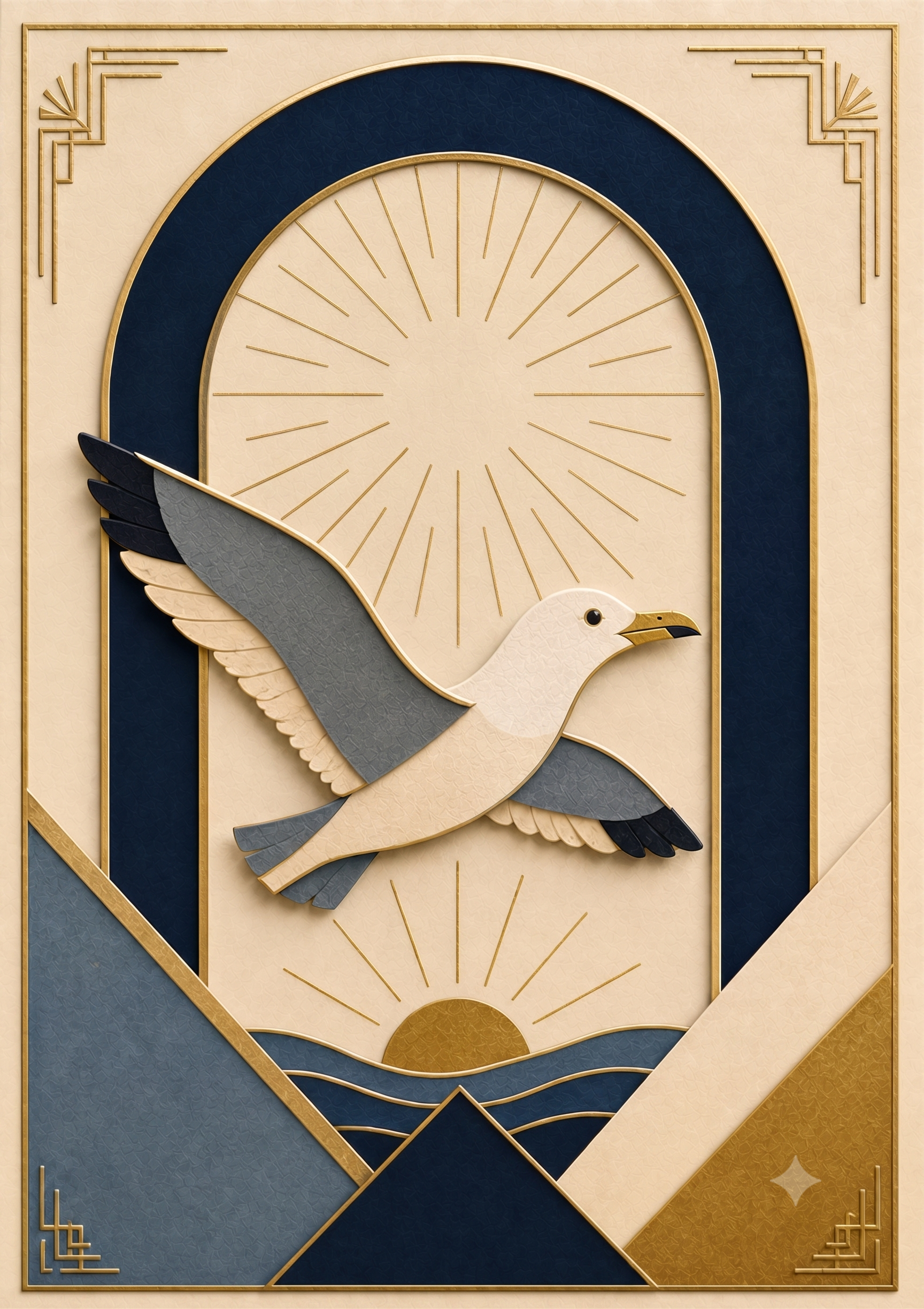 Singing seagulls personalised cards | Happy days
