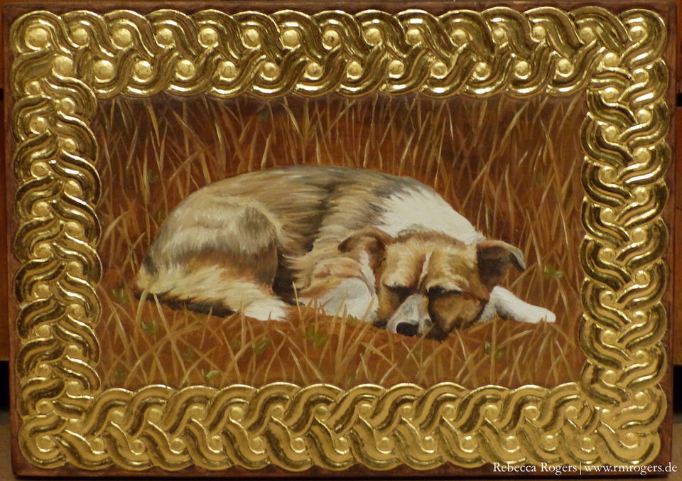 Carved, painted and gilded panel.JPG