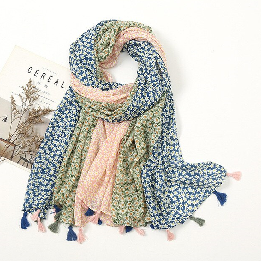 צעיף פרחוני