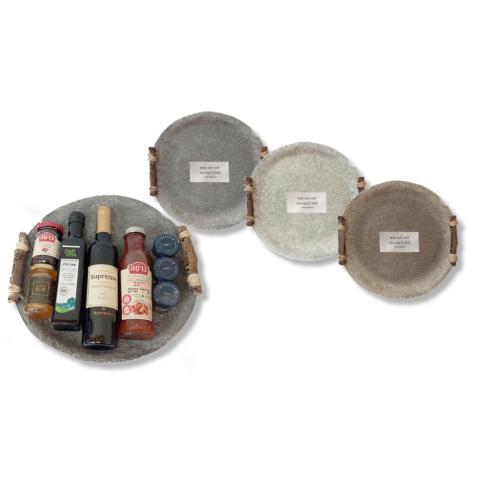 תמונה ממוזערת: מתנה חברתית לראש השנה במגש ממוחזר