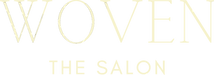 Woven The Salon logo white