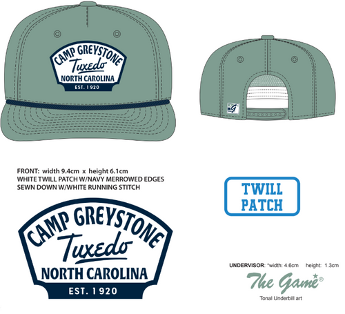 5 Panel Mid Pro Cap with Twill Patch | The Greystone Store