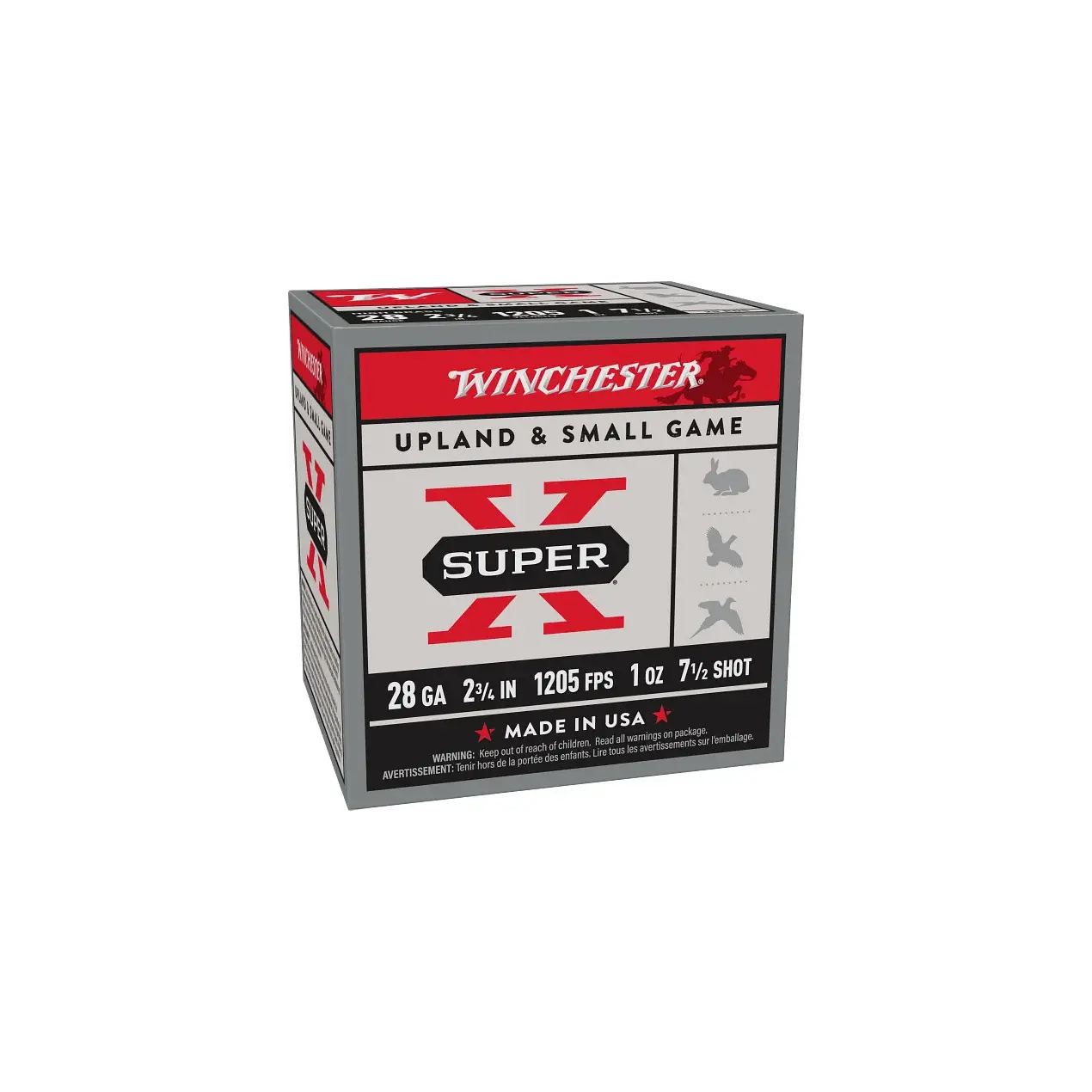 WINCHESTER SUPER-X HIGH BRASS HEAVY GAME 28 GAUGE 2.75" 1-7.5