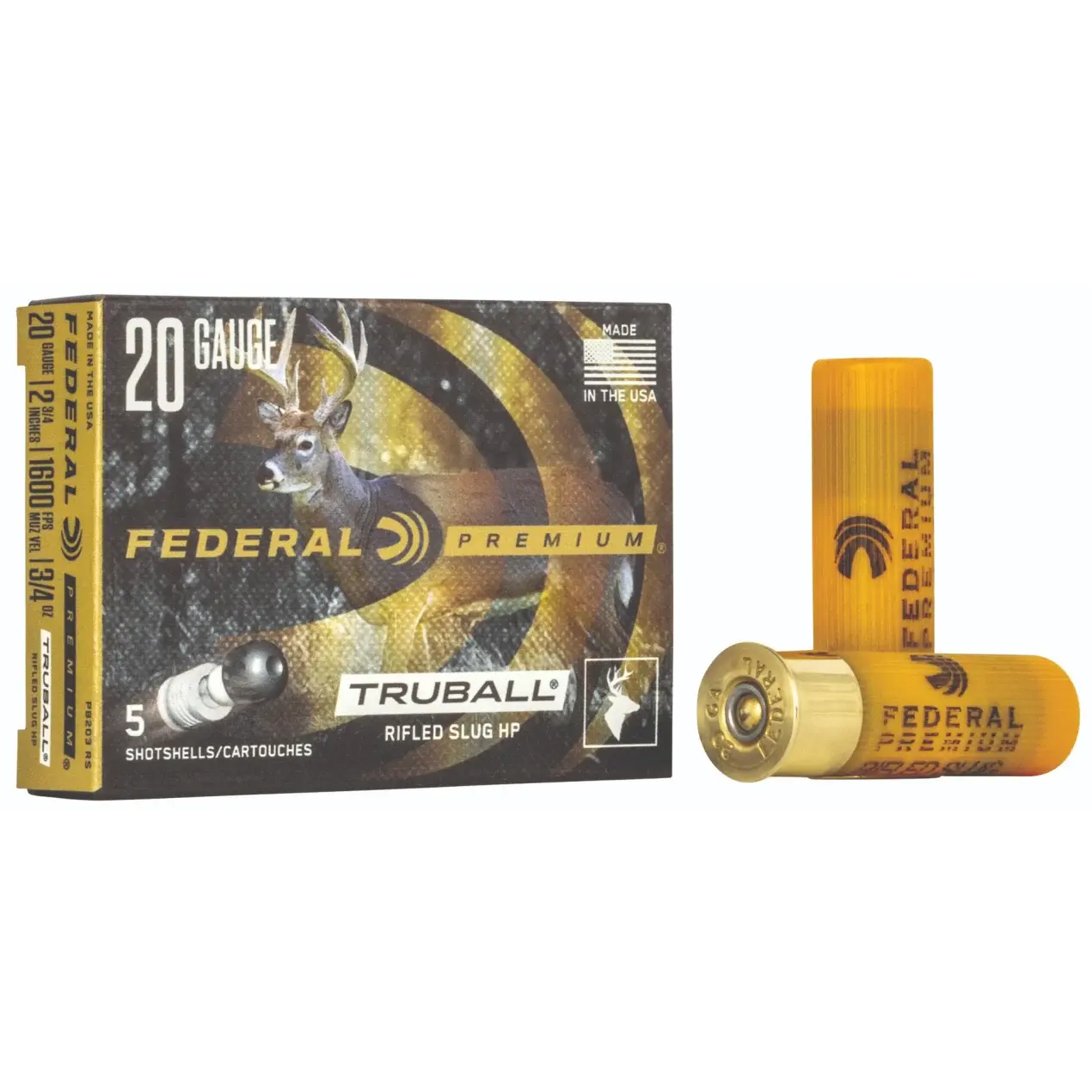 FEDERAL TRUBALL 20 GAUGE 2.75'' HP RIFLED SLUG