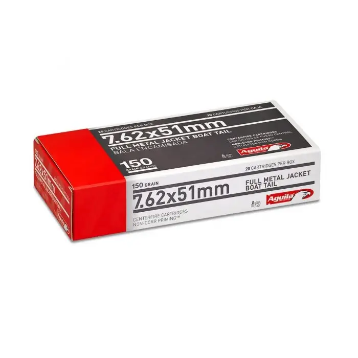 Aguila Ammunition 7.62NATO Rifle Ammo - 150 Grain | FMJ-BT