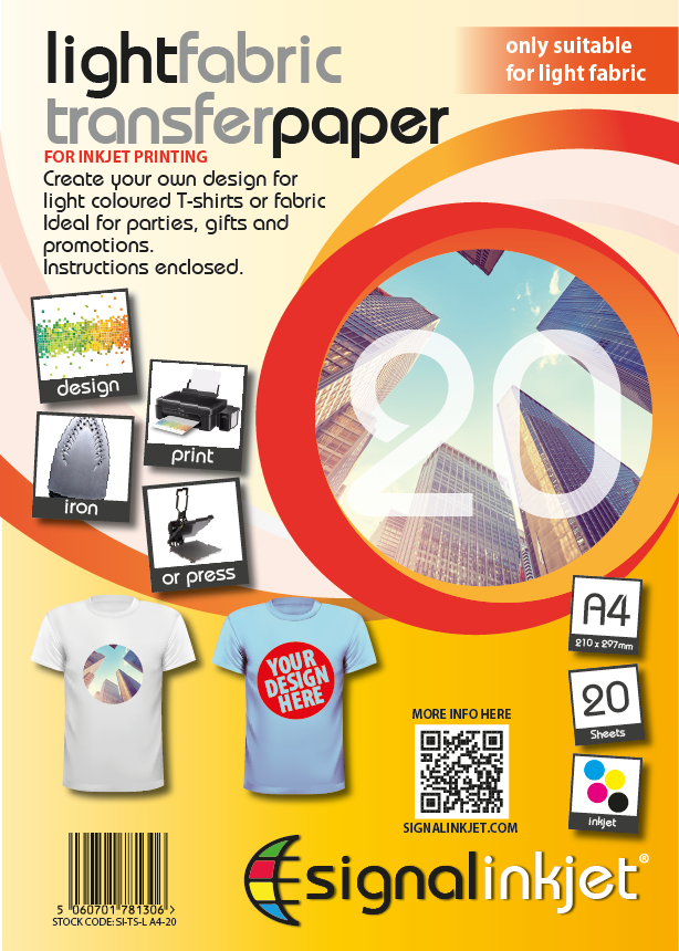 Thumbnail: T-Shirt Transfer Paper for Light Fabrics
