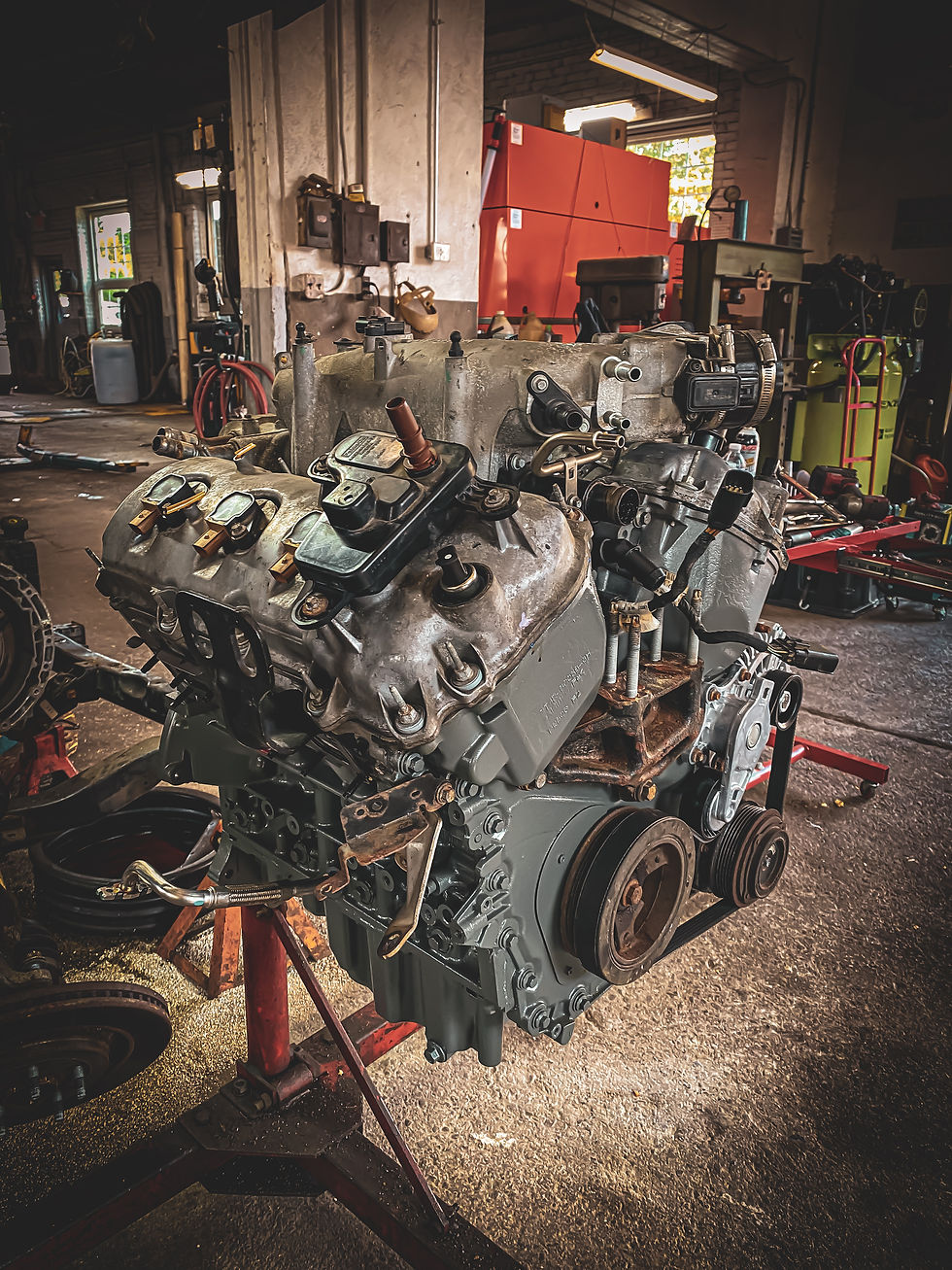 A Ford 3.5L EcoBoost ready to come back to life.