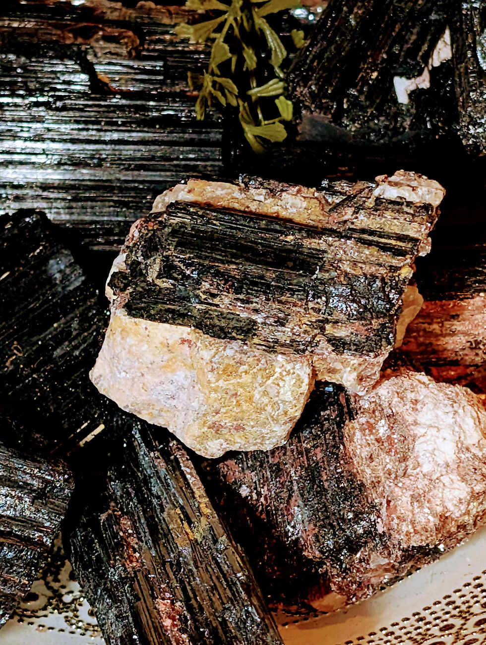 Thumbnail: Black Tourmaline w/Mica Show Specimen 