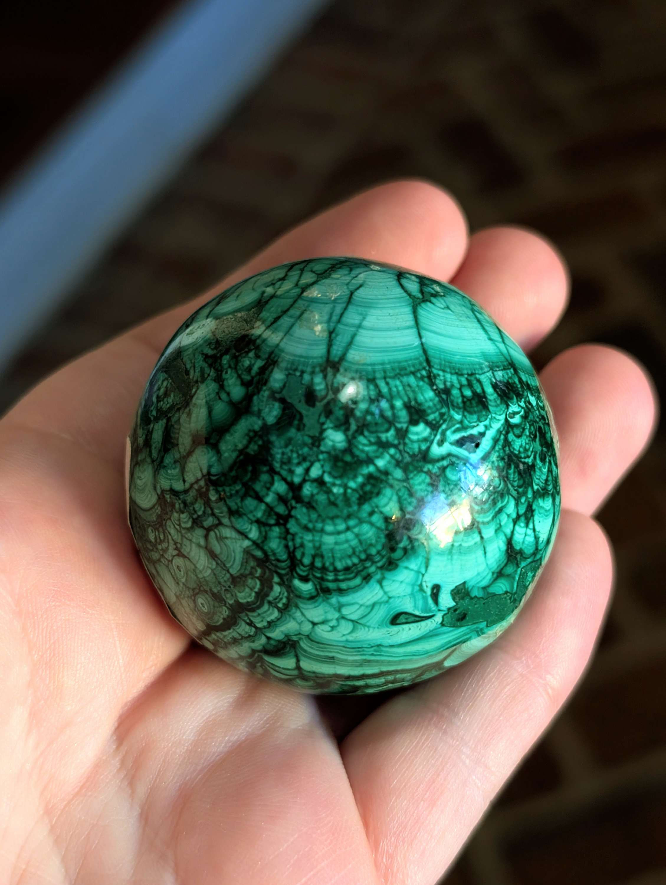 Malachite Sphere 40