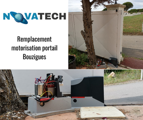 Novatech réparation portail à Bouzigues