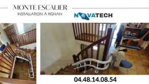 Installation Monte escalier à Pignan