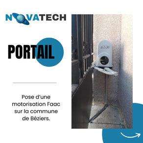 Motorisation FAAC sur portail battant