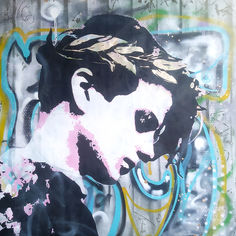 Sophie Scholl Stencil / Graffiti / Sprühfarbe 
Leinwand auf Keilrahmen
150 x 150 cm / 2024
Original 
