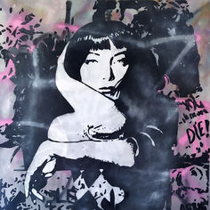 
Stencil / Graffiti / Sprühfarbe 
Leinwand auf Keilrahmen
150 x 150 cm / 2024
Original 