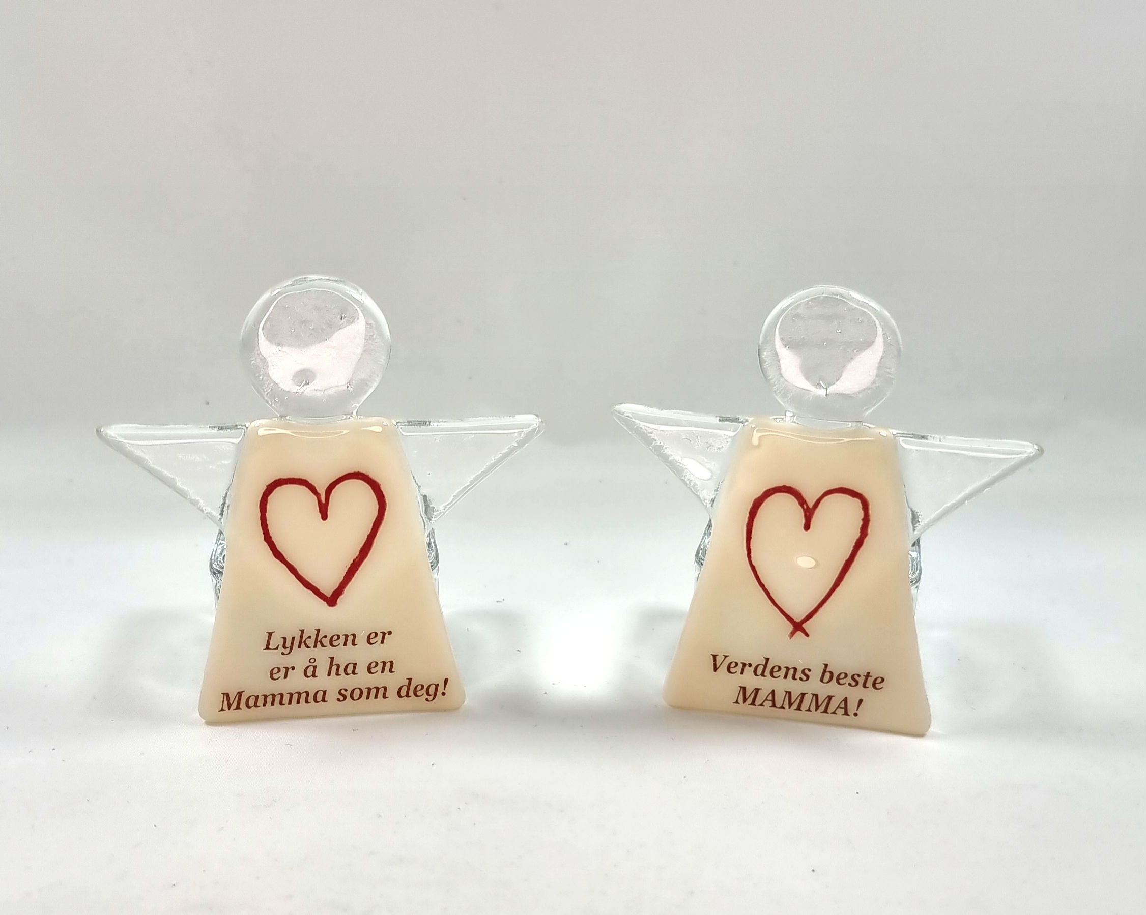 Engel m/tekst og telys