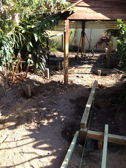 Before deck path and gazebo