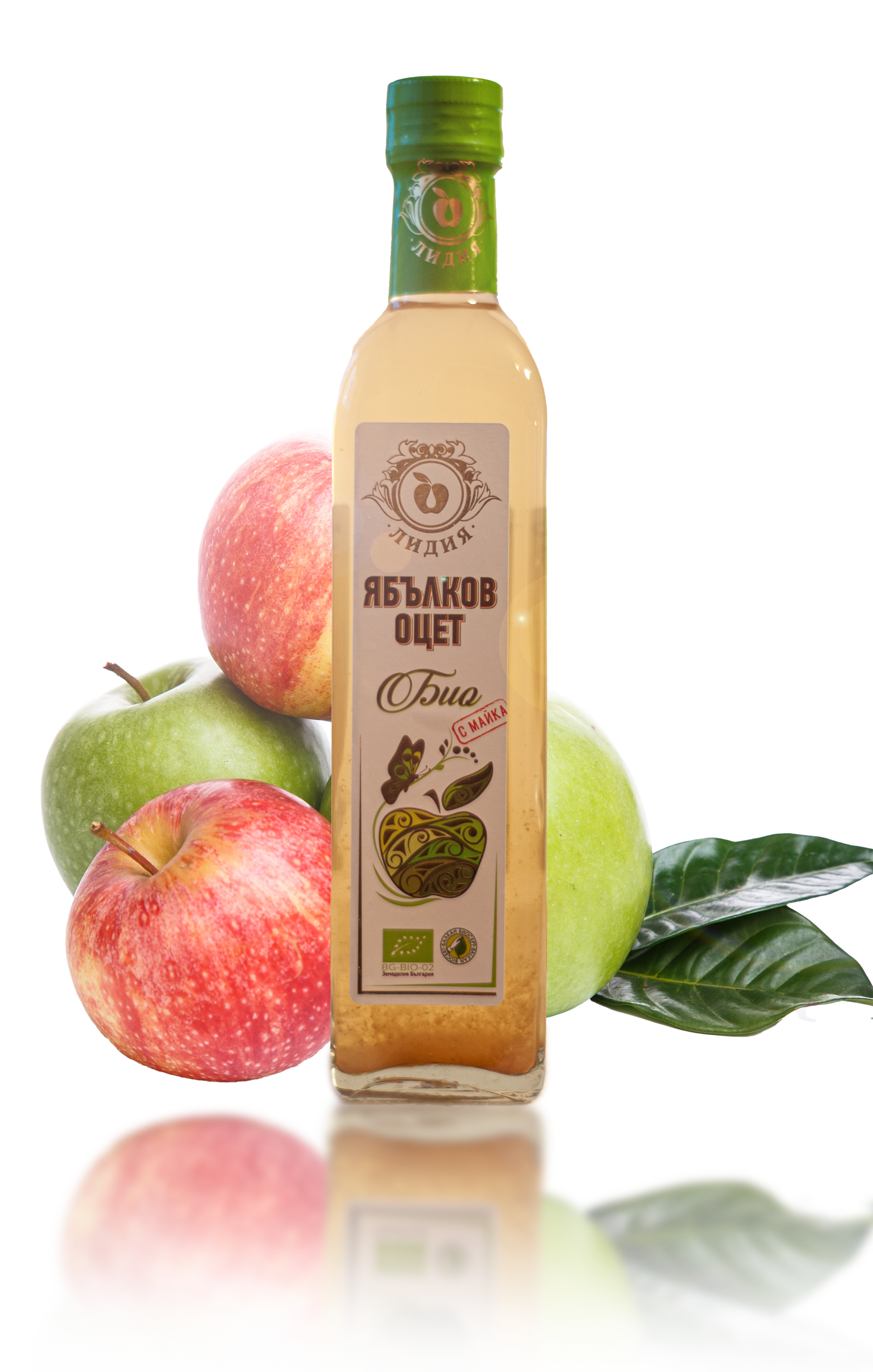 Ябълков оцет био с майка 500 мл
