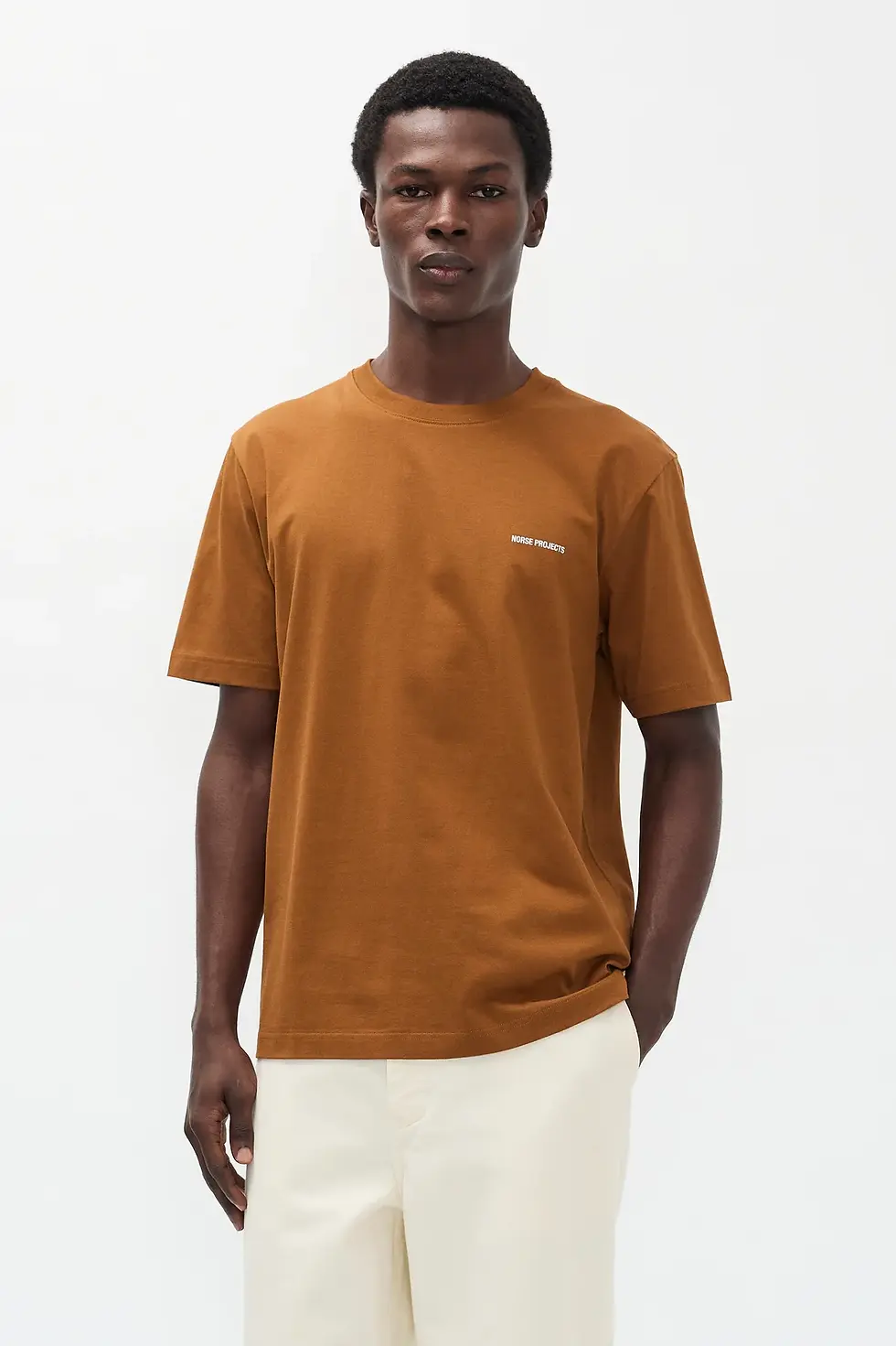 Thumbnail: Dyrehaven Organic Logo Print T-shirt In Copper