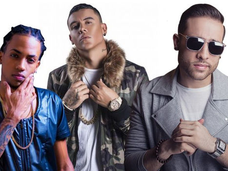 El Nene la Amenazzy y Mark B y Kevin Roldán en el Jaragua