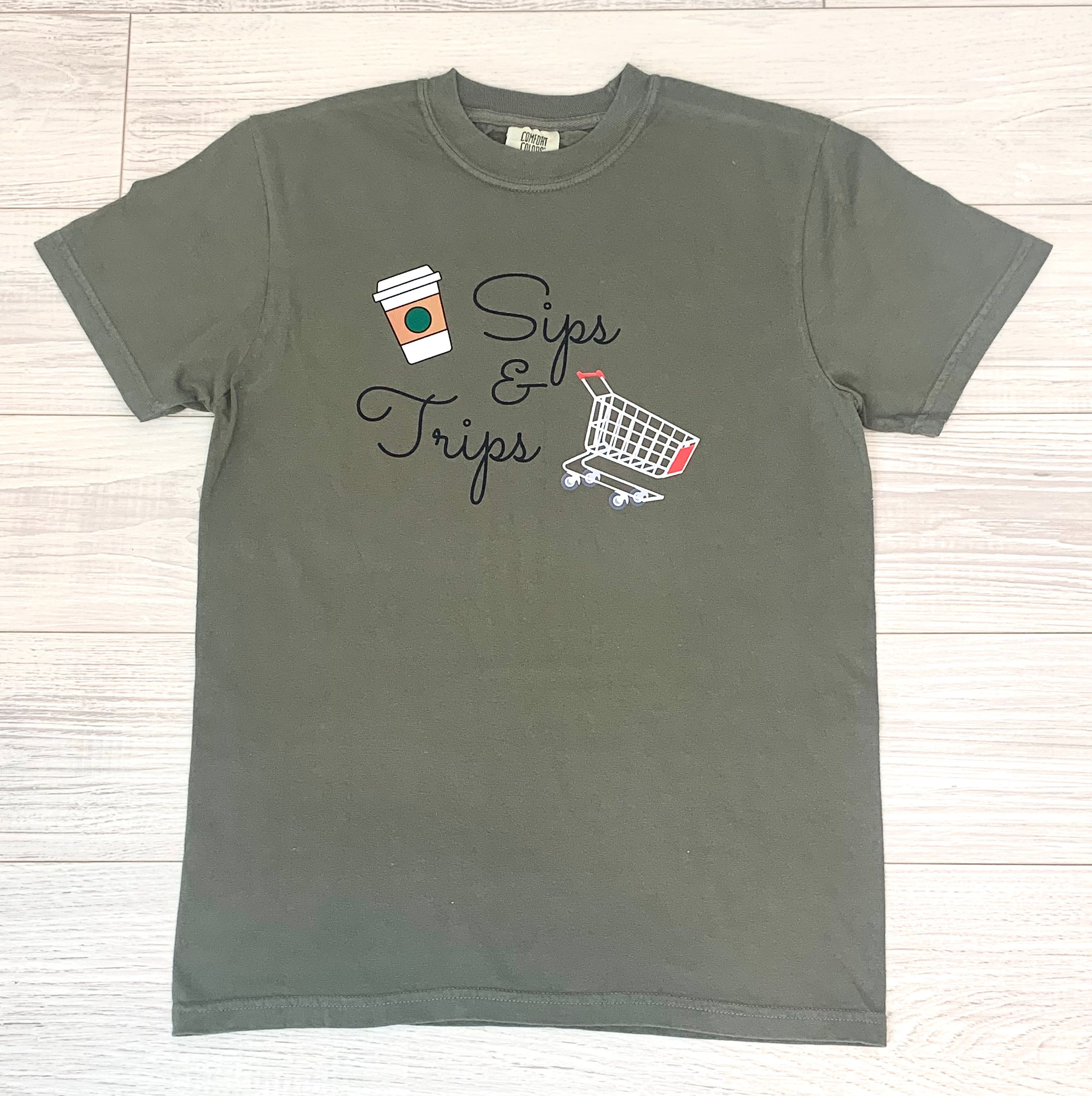 Adult Sips & Trips Tee