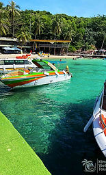 The most beautiful white sand beach with turquoise water at Hon Mong Tay Finger Nail islan
