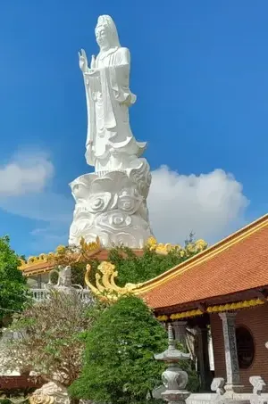 Ho Quoc Pagoda on Phu Quoc, a magnificent architectural landmark dominating the southern c