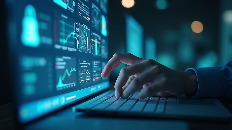 Eye-level view of a digital security system interface