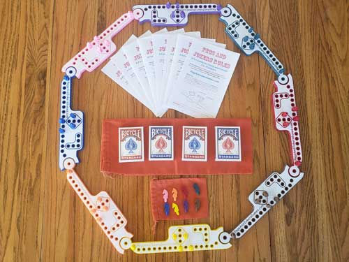 Thumbnail: Pegs and Jokers Full Size Game Set (2-10 Players)