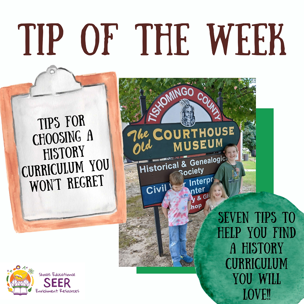 Tips for Choosing a History Curriculum You Won’t Regret