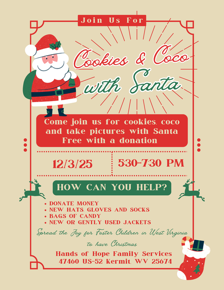 Cookies & Coco with Santa Flyer