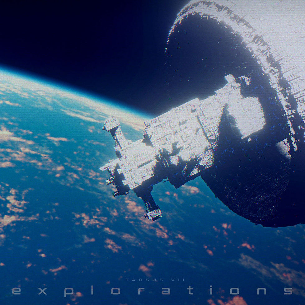 space ship in earth's orbit