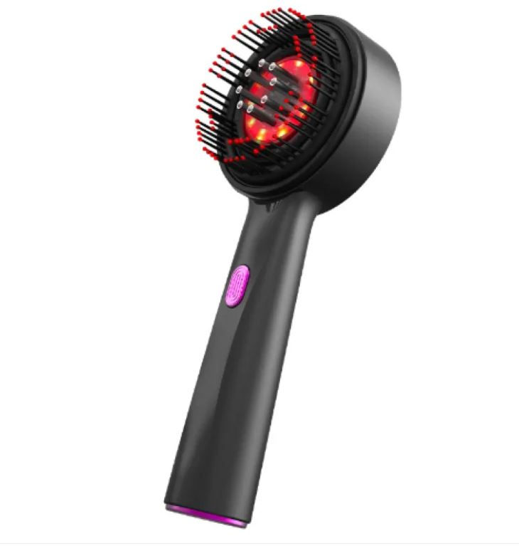 Miniatura: Electric Massage Comb Home Scalp Drain Comb Red Light Anti-slip Hair Care Multi-