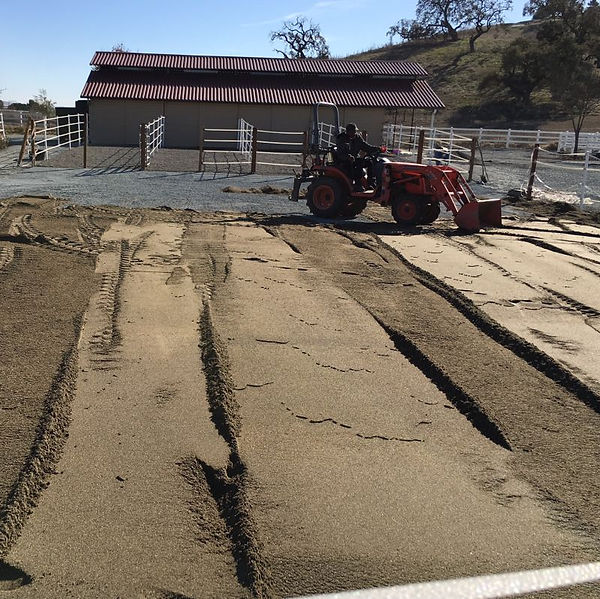 Ecoraster installation progress
