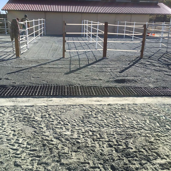 Ecoraster installation progress
