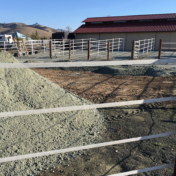 Ecoraster installation progress