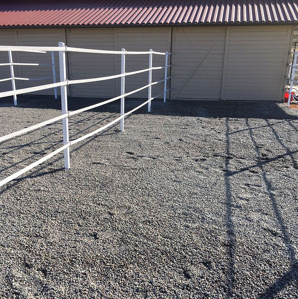 Ecoraster installation progress