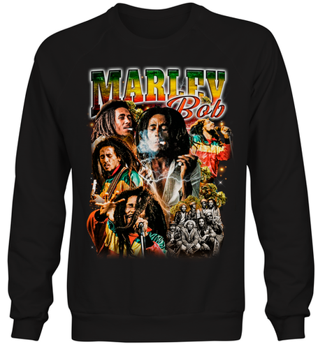 Bob Marley Relaxed Fit Crewneck | My Site