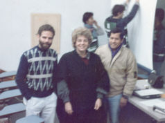 Com Margarida Neves, Curitiba, 1988