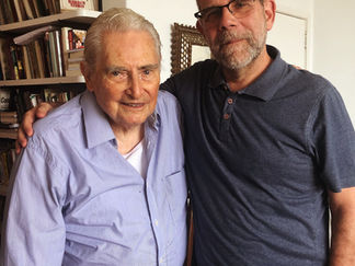 Com o acadêmico Nelson Melo e Souza