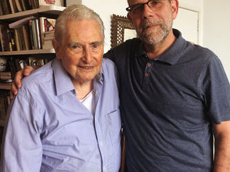 Com o acadêmico Nelson Melo e Souza