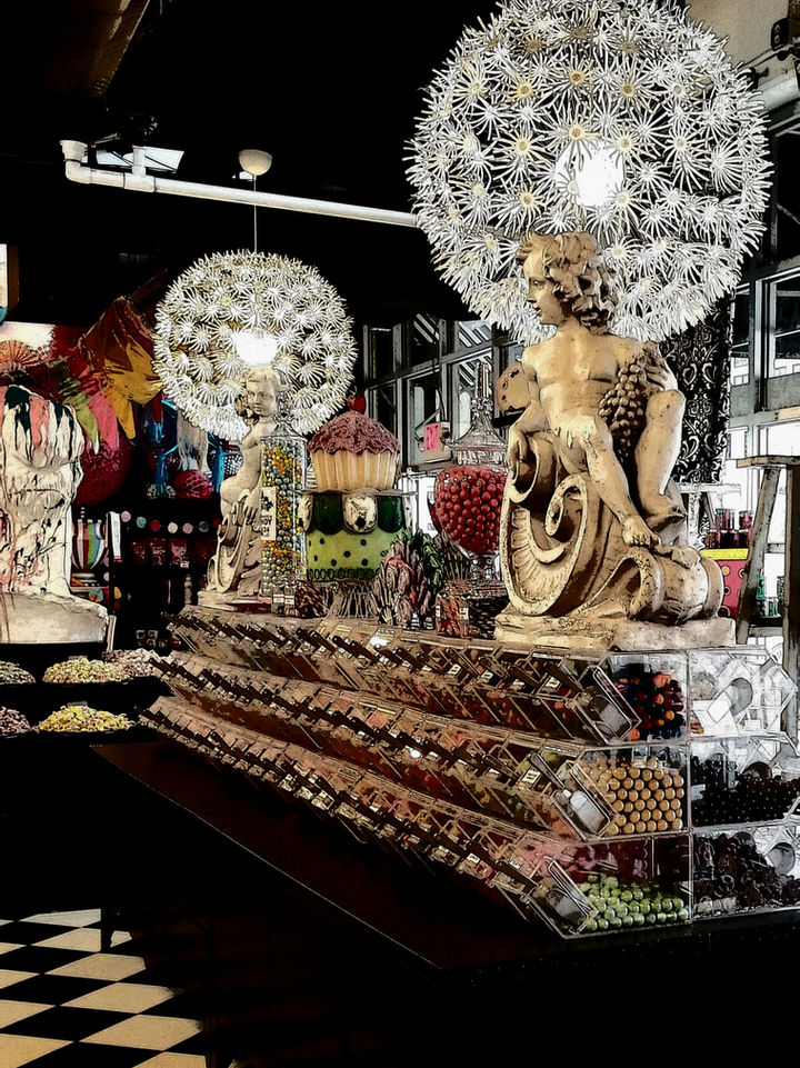 Tim Burton style candy shop 