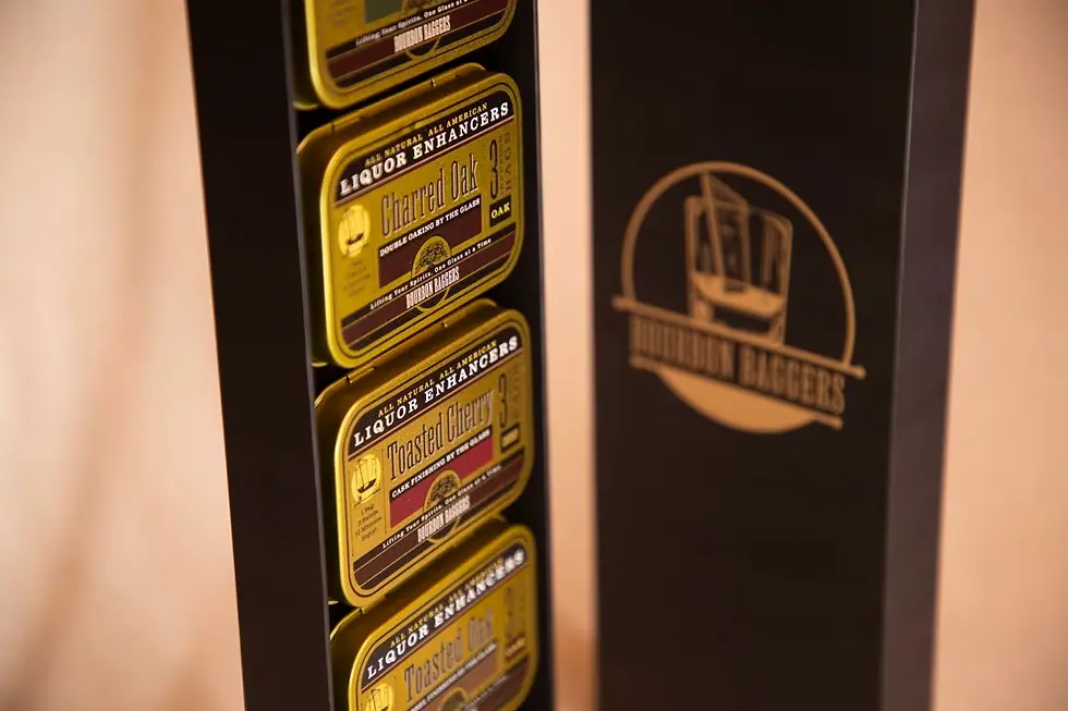 Thumbnail: Bourbon Baggers Founders Whiskey Infusion Flight – 5 Variety Gift Set