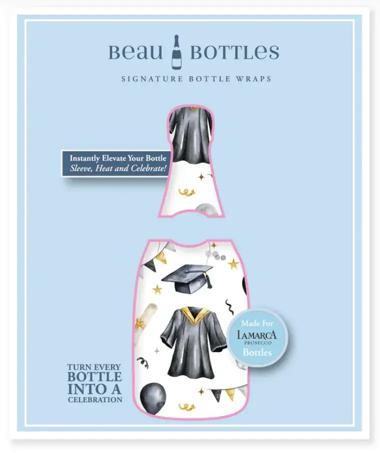 Thumbnail: Beau Bottles Black and Gold Graduation - La Marca Edition