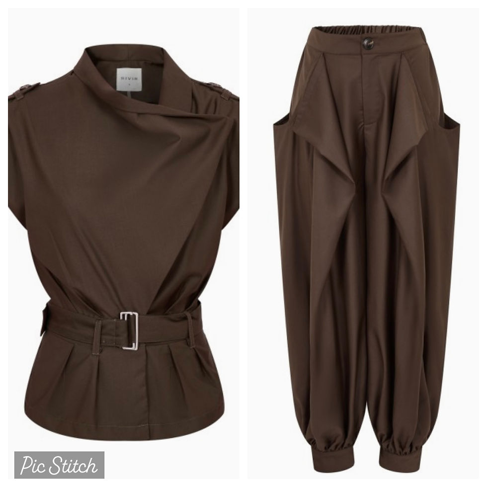 Thumbnail: Draped Sleeveless Shirt Jacket