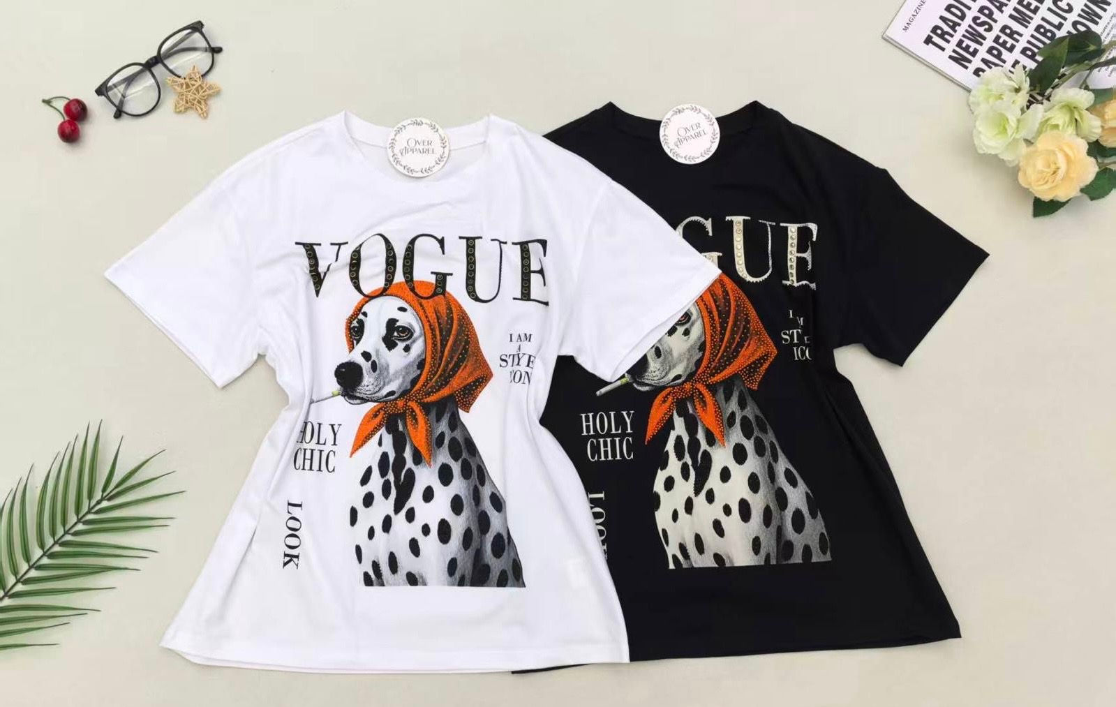 Rhinestone Vogue Tee