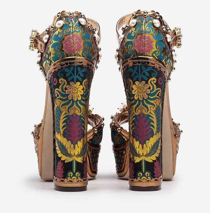 Thumbnail: Pearl Gem Chunky Heels